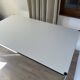USM Haller desk in pearl grey laminate
