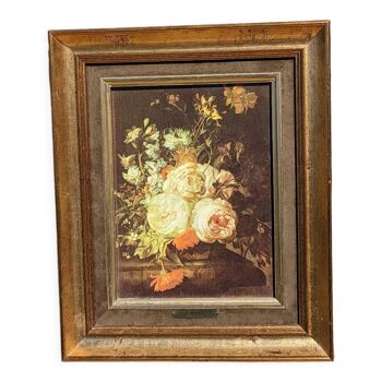 Tableau peinture de fleurs de R. Ruysch