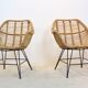 Gorgeous dutch wicker & steel chairs