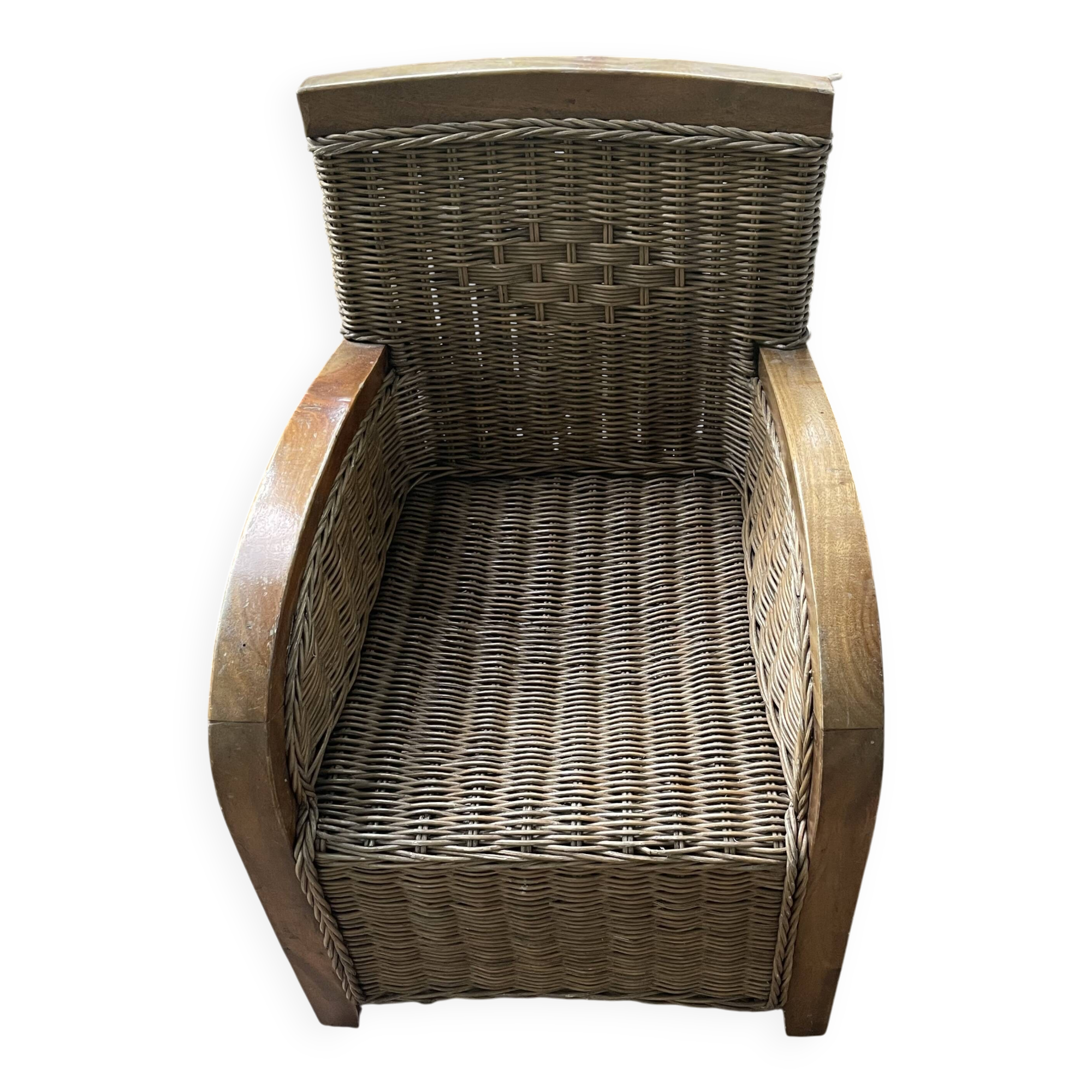 Rattan armchair