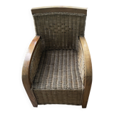 Rattan armchair