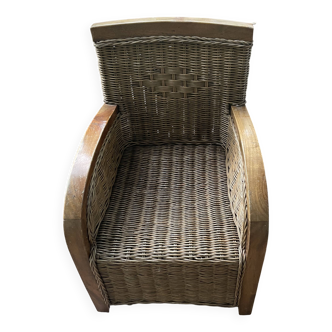 Fauteuil en rotin pour enfant