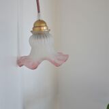 Frosted glass decoration - pink colours