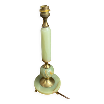 Onyx and brass lamp