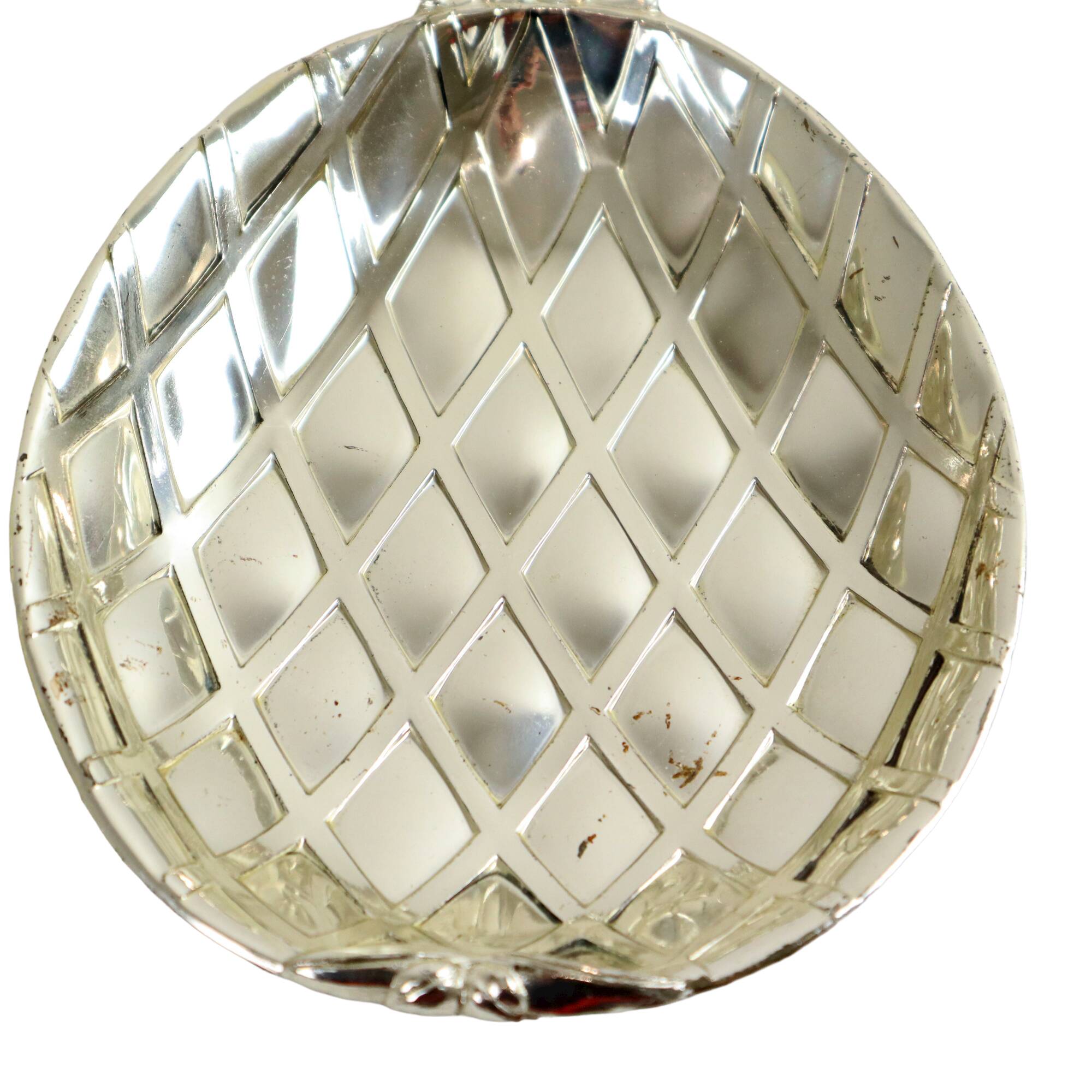 Silver plated pineapple bowls set of 3 mid century modern seventies  as new 40cm