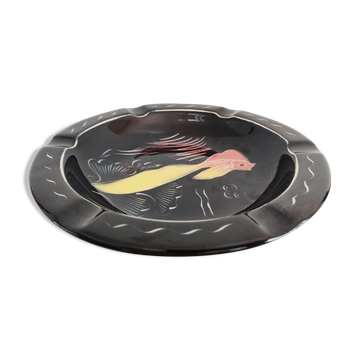 Ceramics of Monaco ashtray decorated with a fish