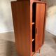 Armoire à rideau scandinave en teck vintage