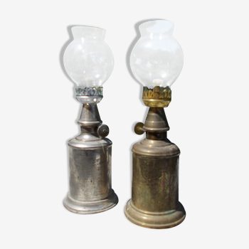 2 antique lamps Pigeon and Olympus