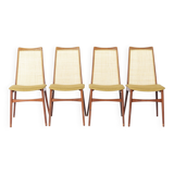 Set 4 Dining Chairs 1960s by Wilhelm Benze GmbH, Germany