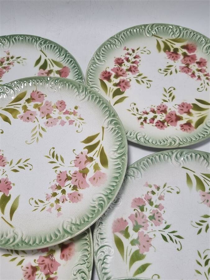 Digoin & Sarreguemines dessert plates
