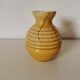 yellow and beige opaline vase from the 1950s