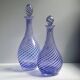 2 crystal glass bottles by Pasabahce