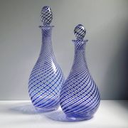 2 crystal glass bottles by Pasabahce
