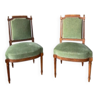Pair of Louis XVI style chairs