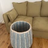 Woven wool lampshade