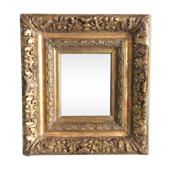 Frame Wood&Stuc/Gilding Gold gold leaves/Decors leaves Oak/XIXth