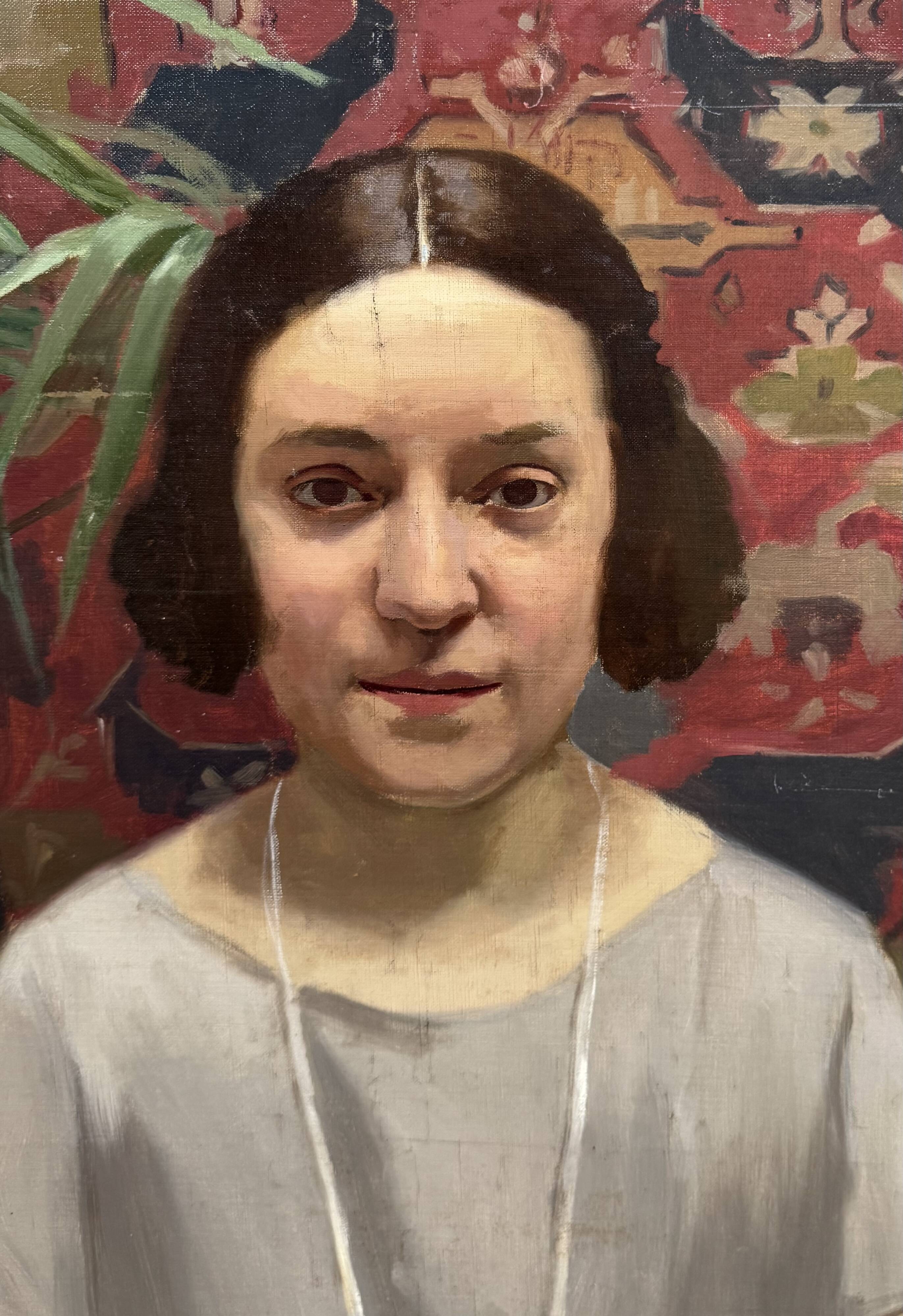 Portrait of a young woman from the 1930s.