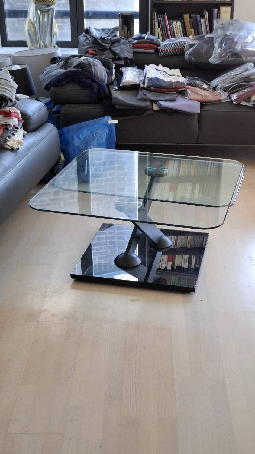 Table basse verre Roche Bobois Tea Time