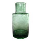 Vase en verre bullé