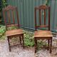 Pair of oak chairs