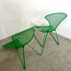 Set 2 armchairs green ikea vintage ps 2012 design wiebke braasch vintage metal