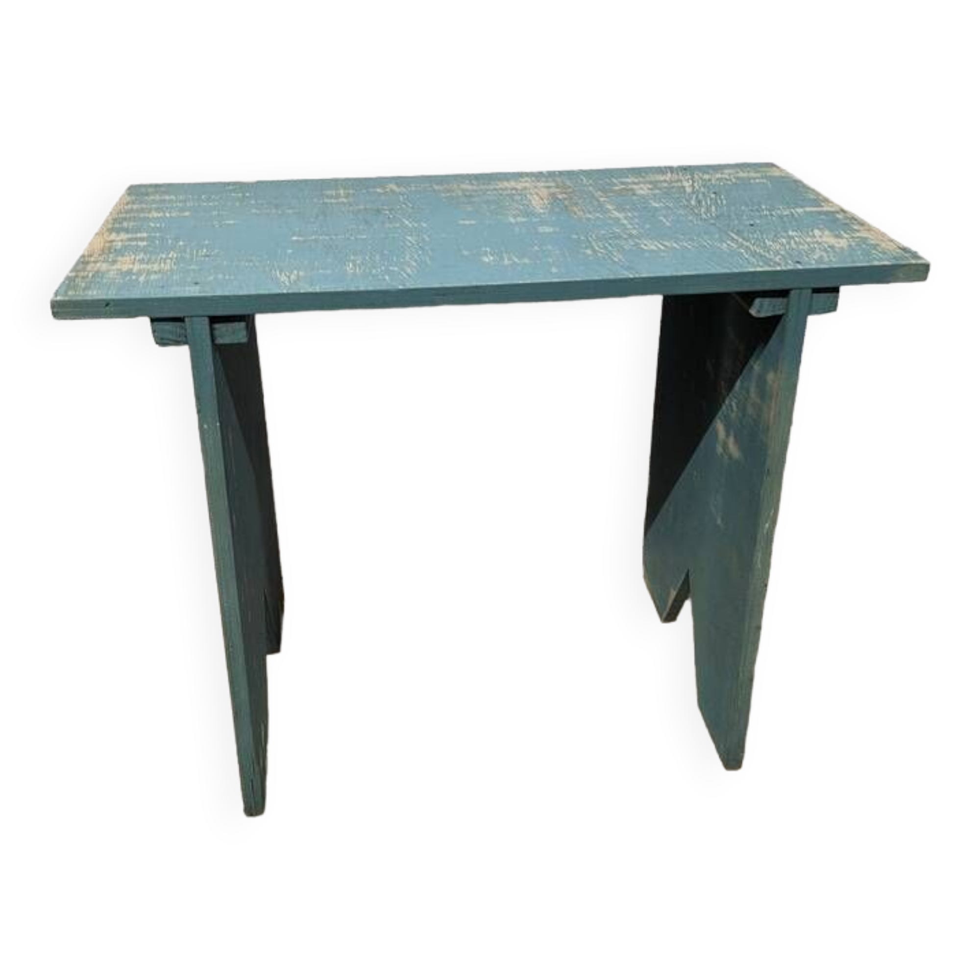 Small rustic pine bench