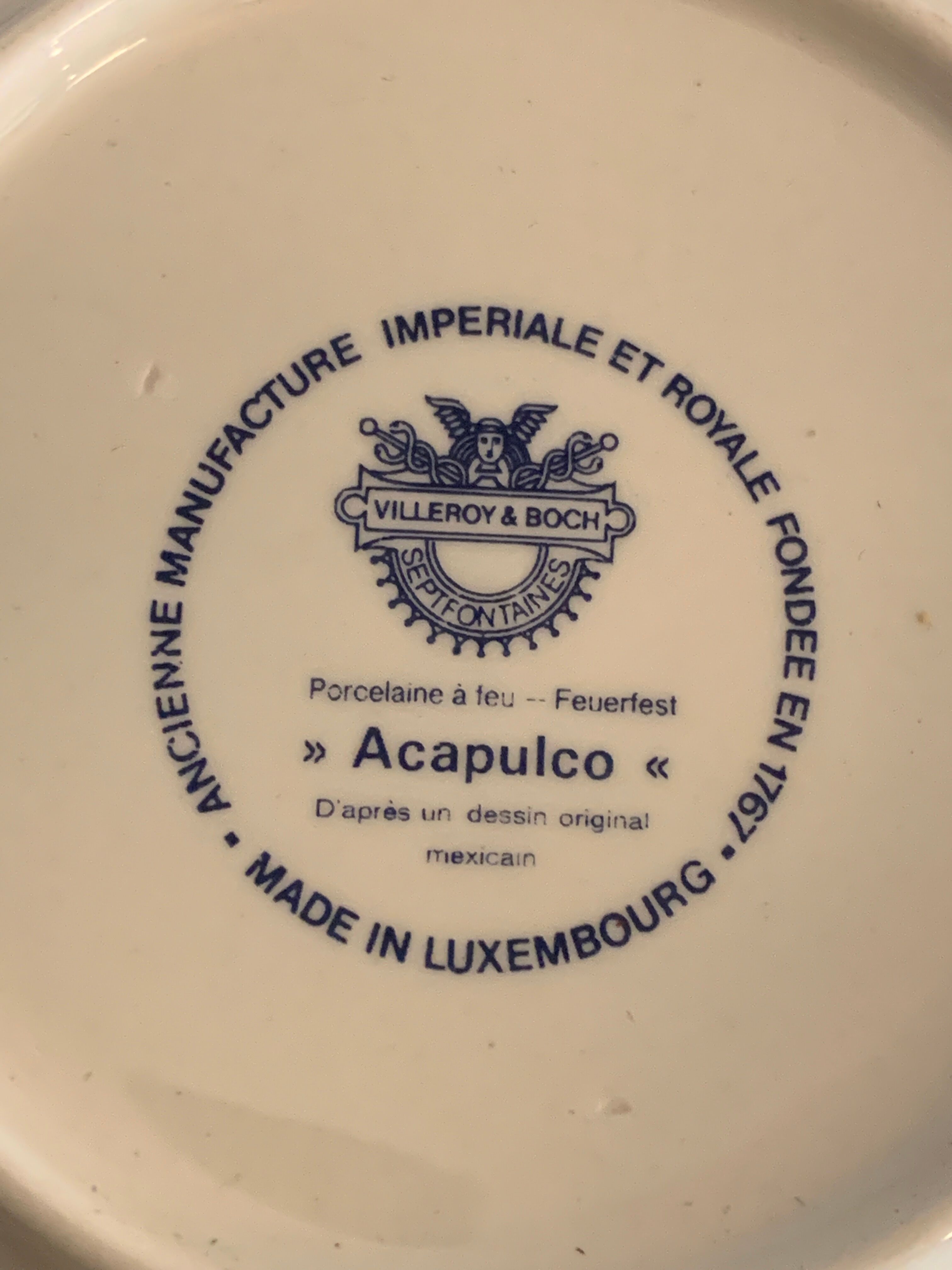 6 plates or under cups Villeroy and Boch, Acapulco model