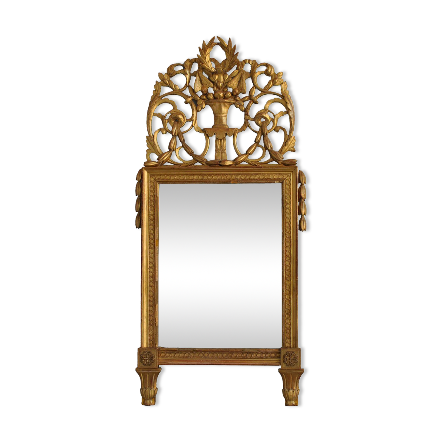 Mirror wooden Gold Louis XVI era XIX 72x152cm