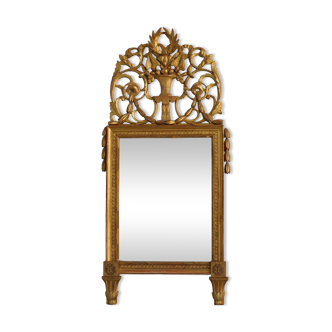 Mirror wooden Gold Louis XVI era XIX 72x152cm