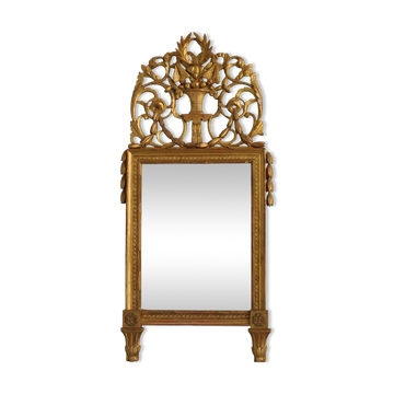 Mirror wooden Gold Louis XVI era XIX 72x152cm