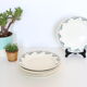Set of 8 flat plates Moulin des Wolves, Holly motif