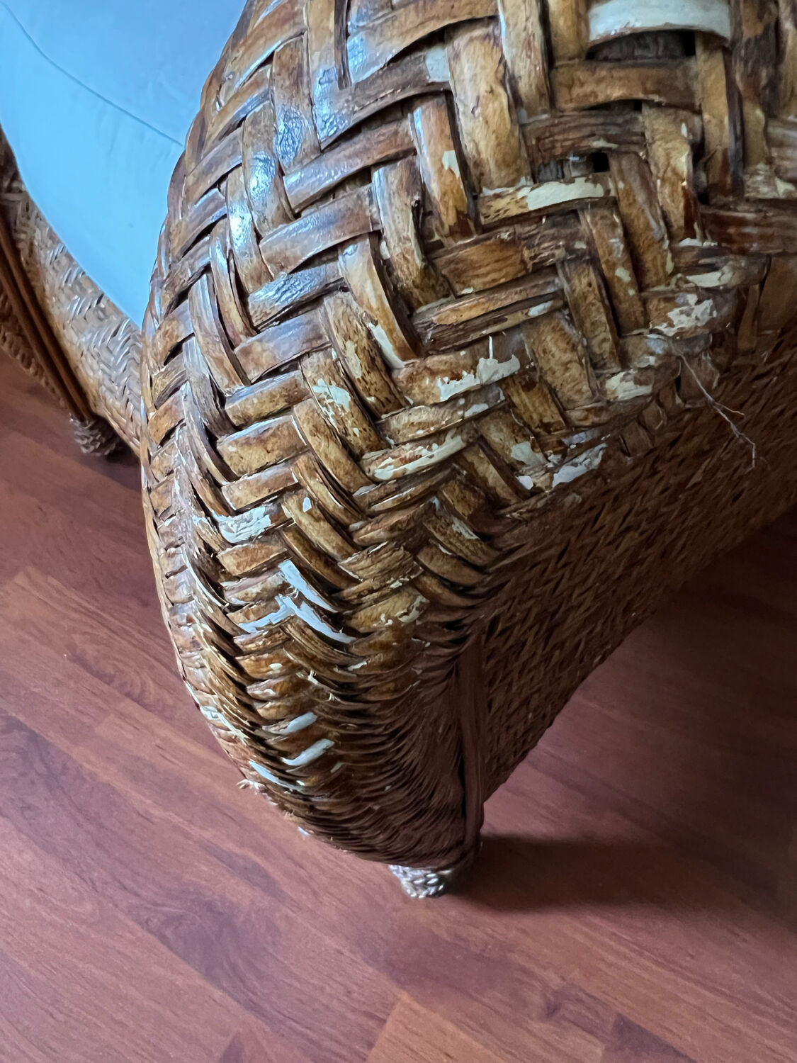 Rattan sofa and armchair