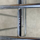 Chrome metal magazine rack by Willi Glaeser for TMP, 1980s.