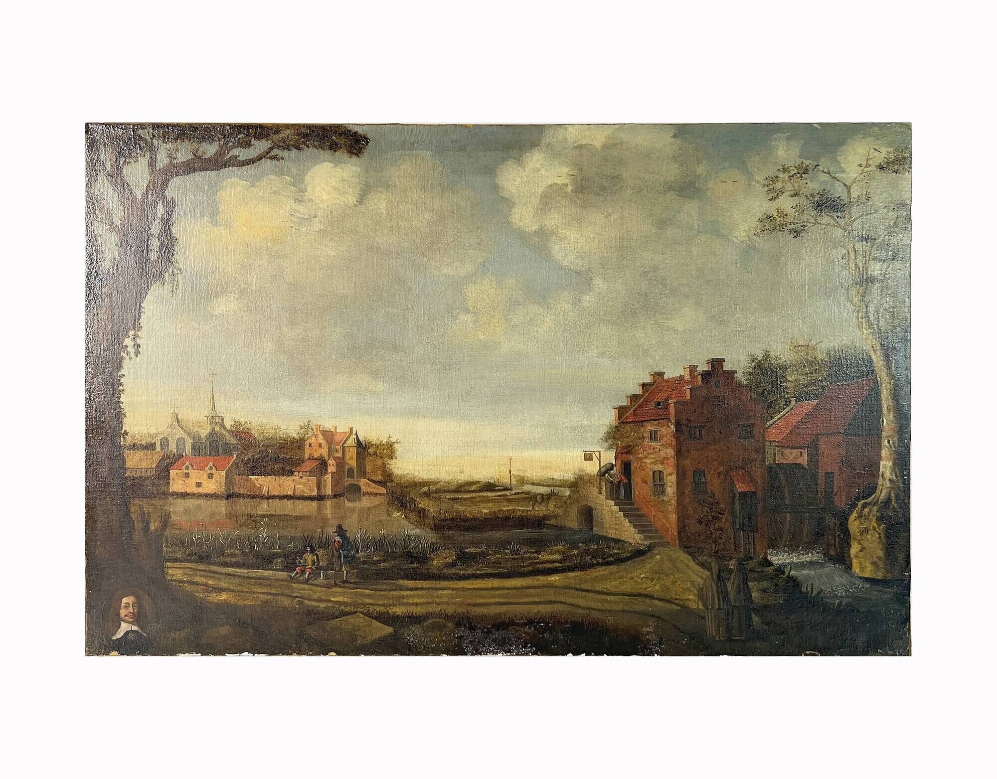 Old Table, oil on canvas, Dutch School of the 17th century Landscape