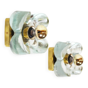 paire de lampes murales - laiton