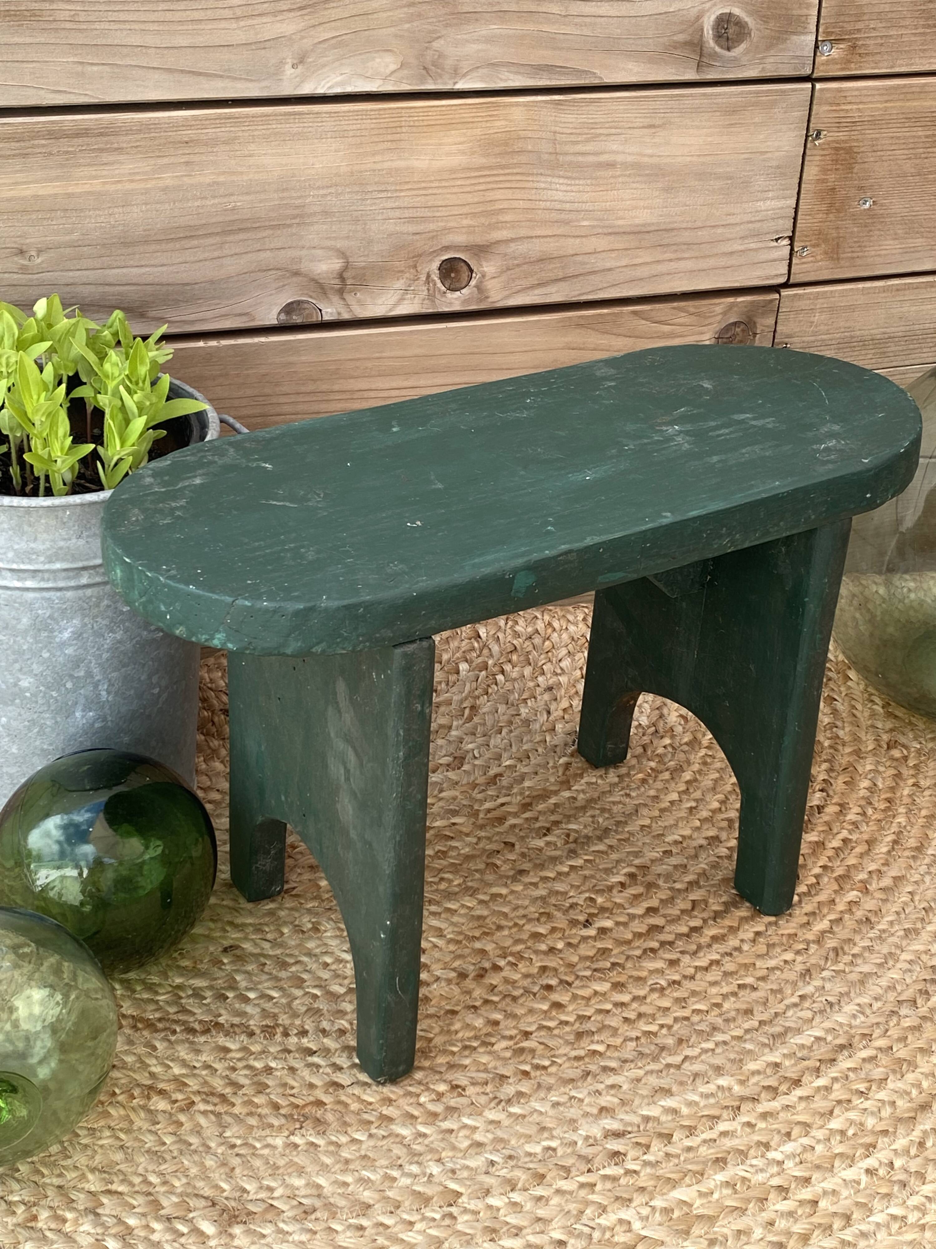 Small solid wood bench