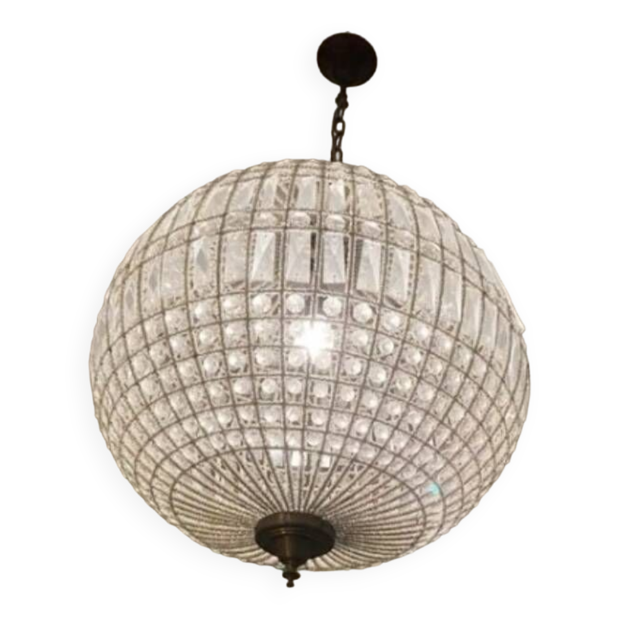 Lustre boule 60 cm Vintage