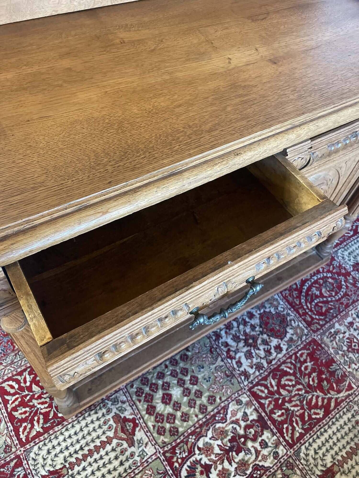 Antique Henri II / Neo-Renaissance buffet in carved solid oak
