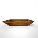Large vintage solid wood bowl