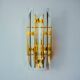 VENINI WALL LIGHT, TRIEDRI GLASS, MURANO, ITALY 1970