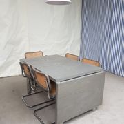 6 Vintage late mid century Marcel Breuer cesca  chairs & a dining table by habitat