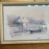 Pair of watercolors signed P OPal