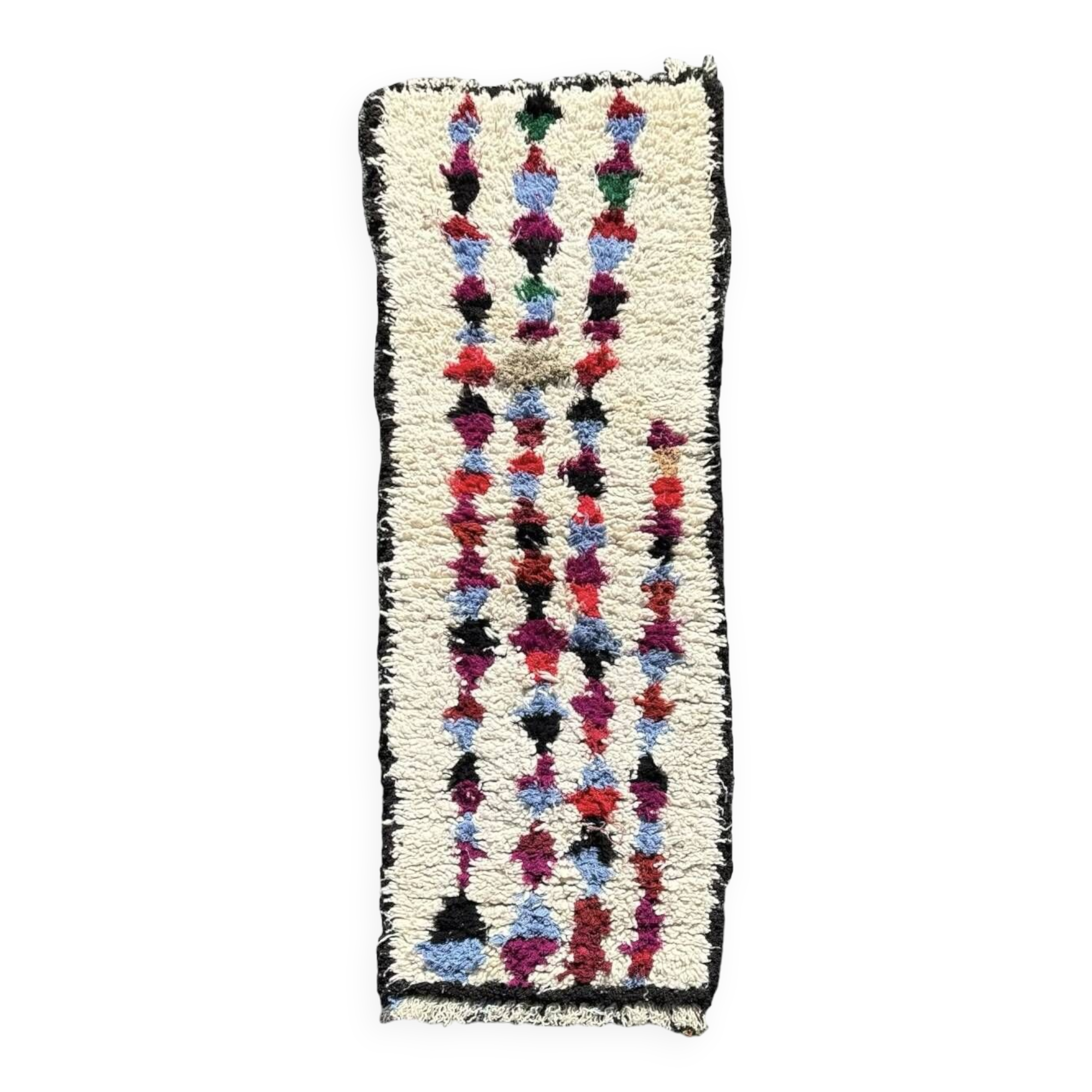 Azilal Vintage Moroccan Berber Rug, 70x195 cm