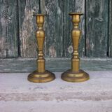Paire de bougeoirs ancien