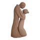 Sculpture of a couple entwined in grog clay.