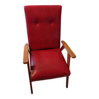 fauteuil vintage  année 50 scandinave
