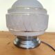 plafonnier des années 40,  globe verre granité opaque -  lampe de table
