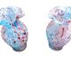 2 anciens vases en verre jaspé, dits style Clichy