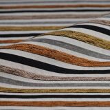 Jacquard cushion with stripes and curls