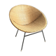 Vintage laminated rattan chair